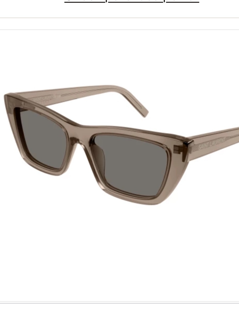Saint Laurent Mica Brown/grey lens sunglasses with case